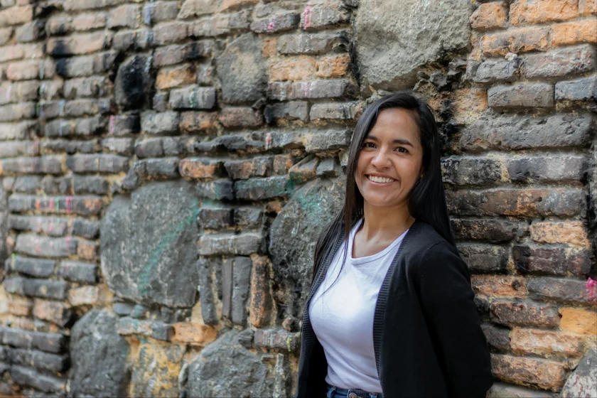 Emprendedora al aire libre